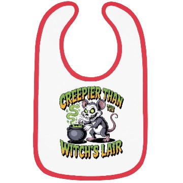 Discover Creepy Mouse Witch Lore Bibs