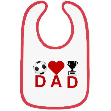 Discover Soccer Love Dad Crown Design – Father’s Day Gift Bibs