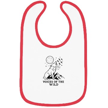 Discover Celestial Wolf Night Sky Design Bibs