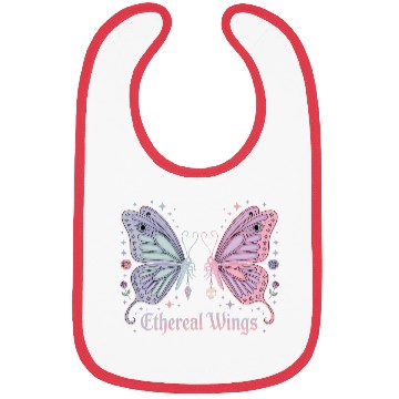 Discover Pastel Goth Two Butterflies Aesthetic Gothic Desig Bibs