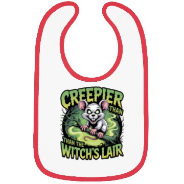 Discover Creeper Mouse in Witch's Lair Design Bibs