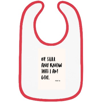 Discover Psalm 46 Minimalist Christian poster Bibs