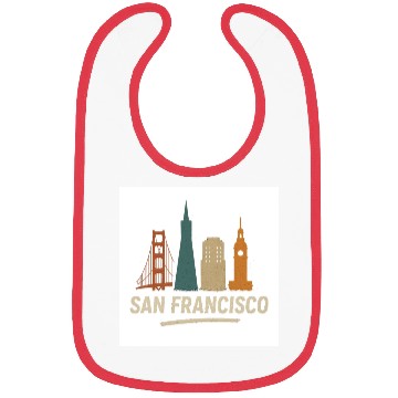 Discover San Francisco Skyline Street Glow Bibs