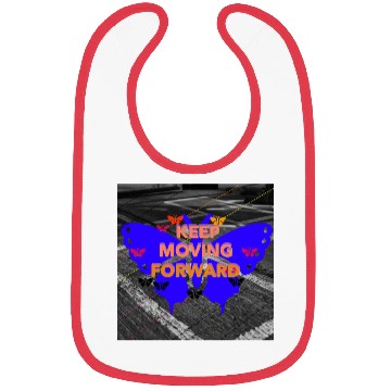 Discover Keep Moving Forward Butterfly Motivation Design Bibs