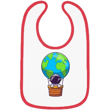 Discover Earth Balloon Illustration Bibs