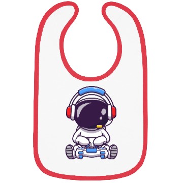 Discover Galactic Gamers Alien Cartoon Design Bibs