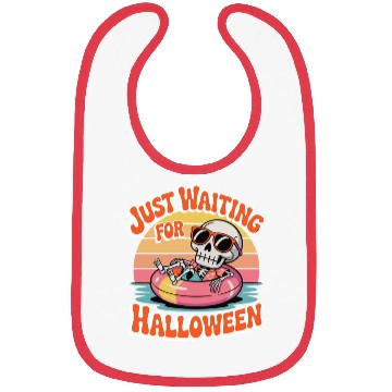 Discover Chill Skeleton Halloween Vibes Bibs