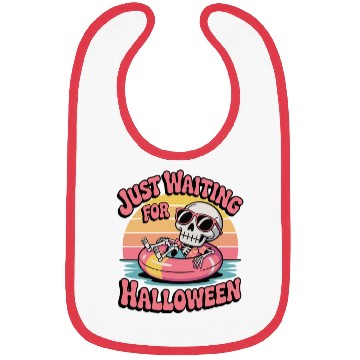 Discover Chill Skeleton Halloween Vibes Bibs