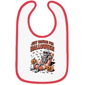 Discover Relaxing Skeleton Halloween Mood Bibs