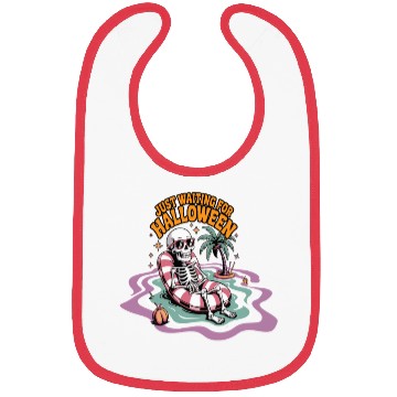 Discover Chill Skeleton Halloween Vibes Bibs