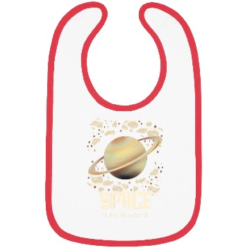 Discover Saturn Ringed Planet Space  Bibs
