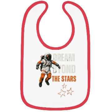 Discover Dream Beyond the Stars Astronaut Design Bibs