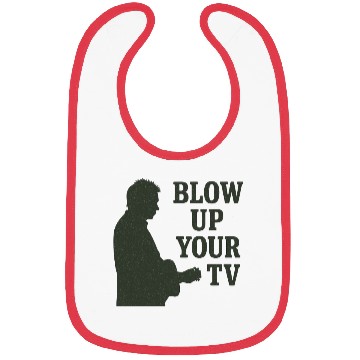 Discover Blow Up Your TV! Dark Green Bibs