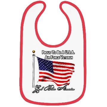 Discover Proud To Be A US Air Force Veteran Bibs