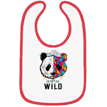 Discover Geometric Panda Into the Wild Bibs