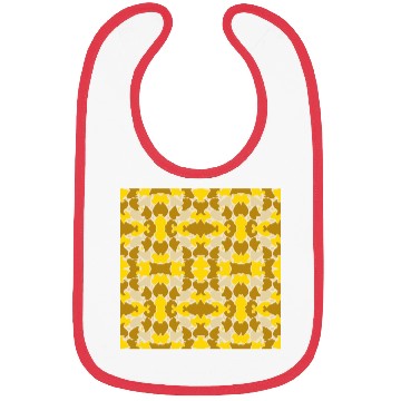 Discover Abstract Gold and Brown Pattern Bibs
