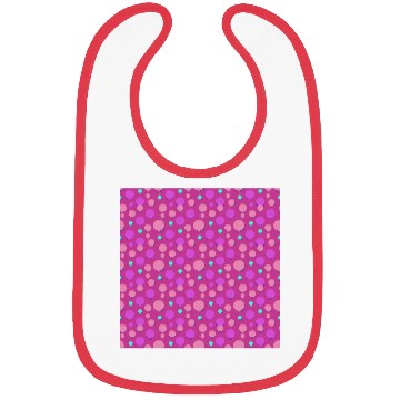 Discover Vibrant Polka Dot Pattern in Pink and Purple Bibs