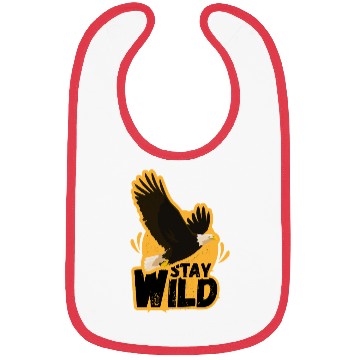 Discover Eagle with Stay Wild Message Bibs