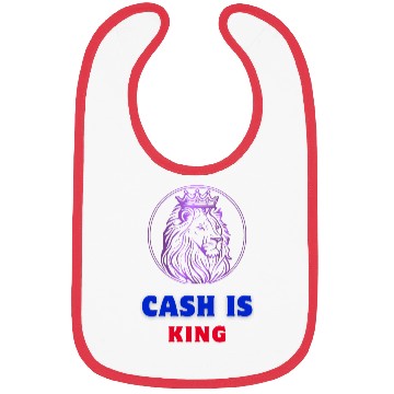 Discover Royal Lion Crest with Crown and Bold Text Bibs