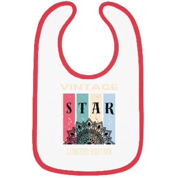 Discover Vintage Star Mandala Limited Edition Bibs