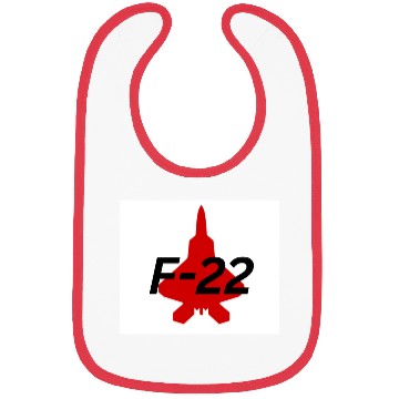 Discover F-22 Stealth Fighter Silhouette Design Bibs