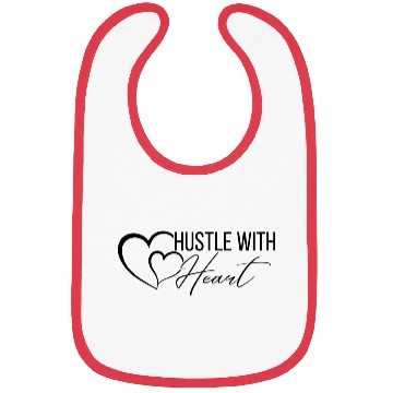 Discover Heart Overlaid with Inspirational Script Bibs