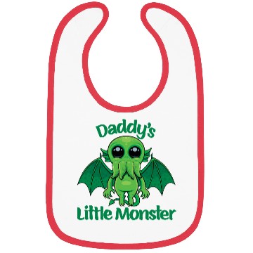 Discover Daddy’s Little Monster Cute Baby Cthulhu Bibs