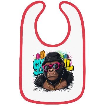 Discover Urban Gorilla Graffiti Cool Style Bibs