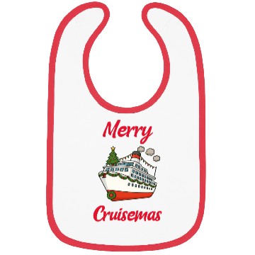Discover Festive Cruise Ship Christmas Design Bibs