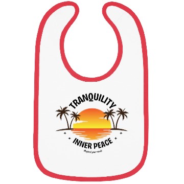 Discover Serene Tropical Sunset Vibes Ocean Horizon Bibs