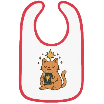 Discover Celestial Cat Tarot Design Bibs