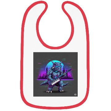 Discover Futuristic Tech Dragon with Keyboard Bibs