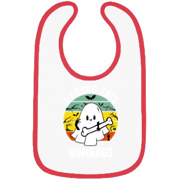 Discover Funny Ghost Pun I Found This Humerus Halloween Bibs
