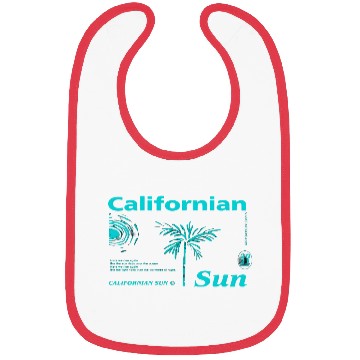 Discover California Sun Fireworks Illustration Bibs