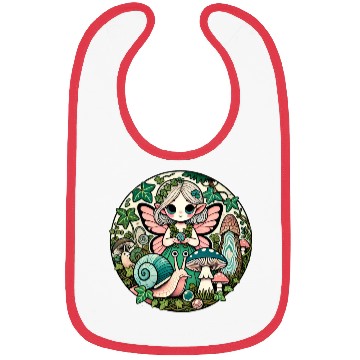 Discover Enchanted Forest Fairy Illustration Bibs