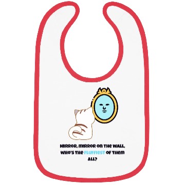 Discover White Cat with Magic Mirror Bibs