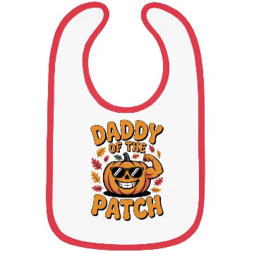 Discover Daddy of the Patch Pumpkin Halloween Bibs
