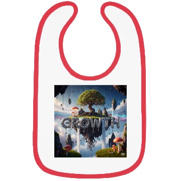 Discover Floating Island Growth Illustration Bibs