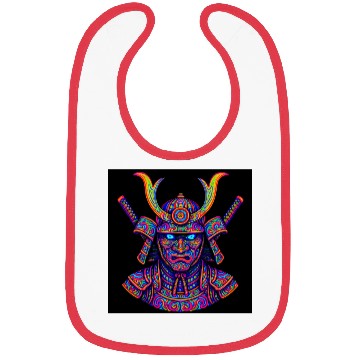 Discover Neon Samurai Warrior Psychedelic Bibs