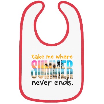 Discover Sunset Beach Paradise Typography Bibs