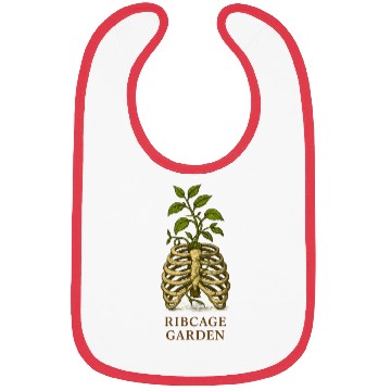 Discover Ribcage Garden Nature Illustration Bibs