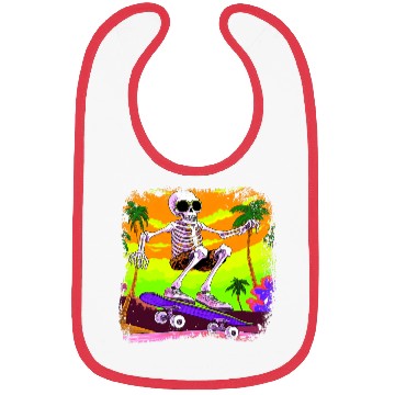 Discover Skeleton skateboarder Bibs