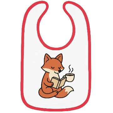 Discover Gentle Fox Reading with Coffee Bibs