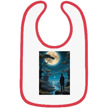 Discover Mystical Night Under the Full Moon Bibs