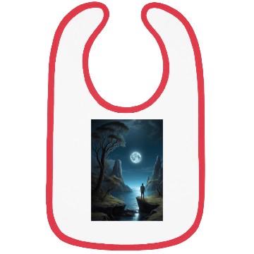 Discover Lunar Night Cliff Landscape Bibs