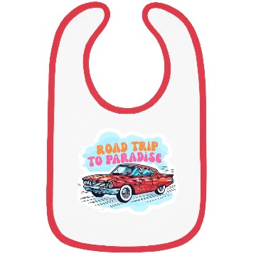 Discover Vintage Classic Car Road Trip Design Bibs