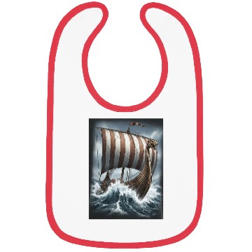 Discover Viking Dragon Ship Adventure Design Bibs