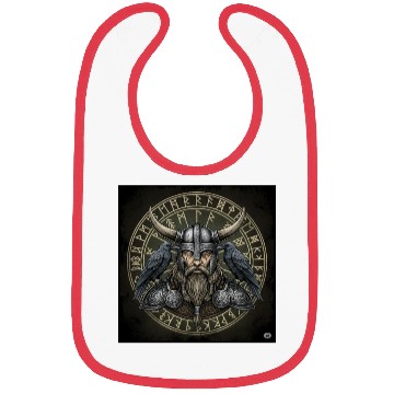 Discover Viking Warrior with Ravens Embossed Helm Bibs