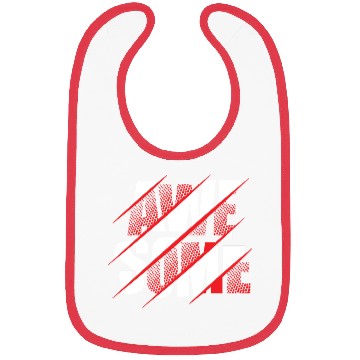 Discover Dynamic Red Slash Graphic Wear Bibs