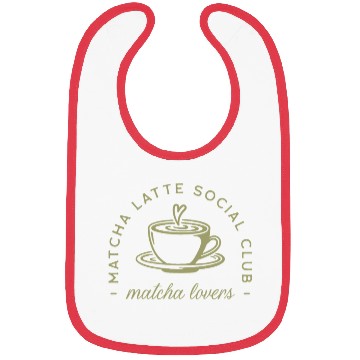 Discover Matcha latte lovers club green aesthetic Bibs